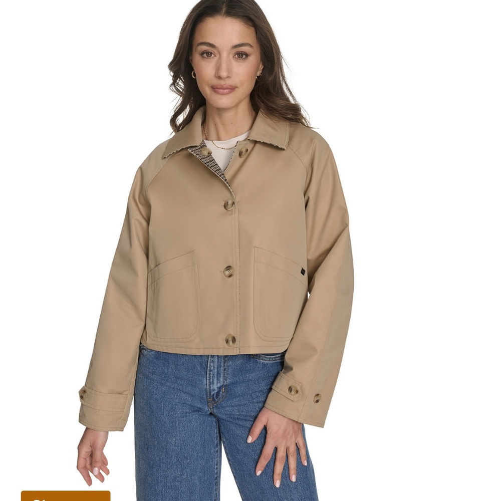 Reversible LEVI Women's Tan Trench